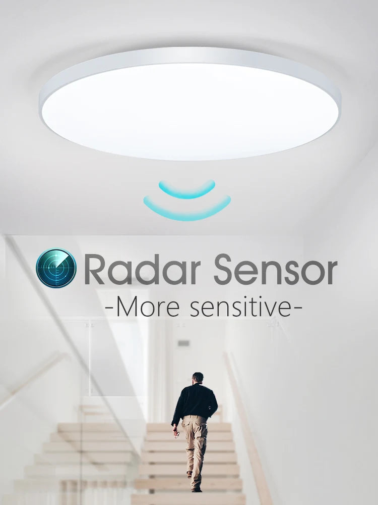 Luz de teto com sensor de movimento e luminosidade