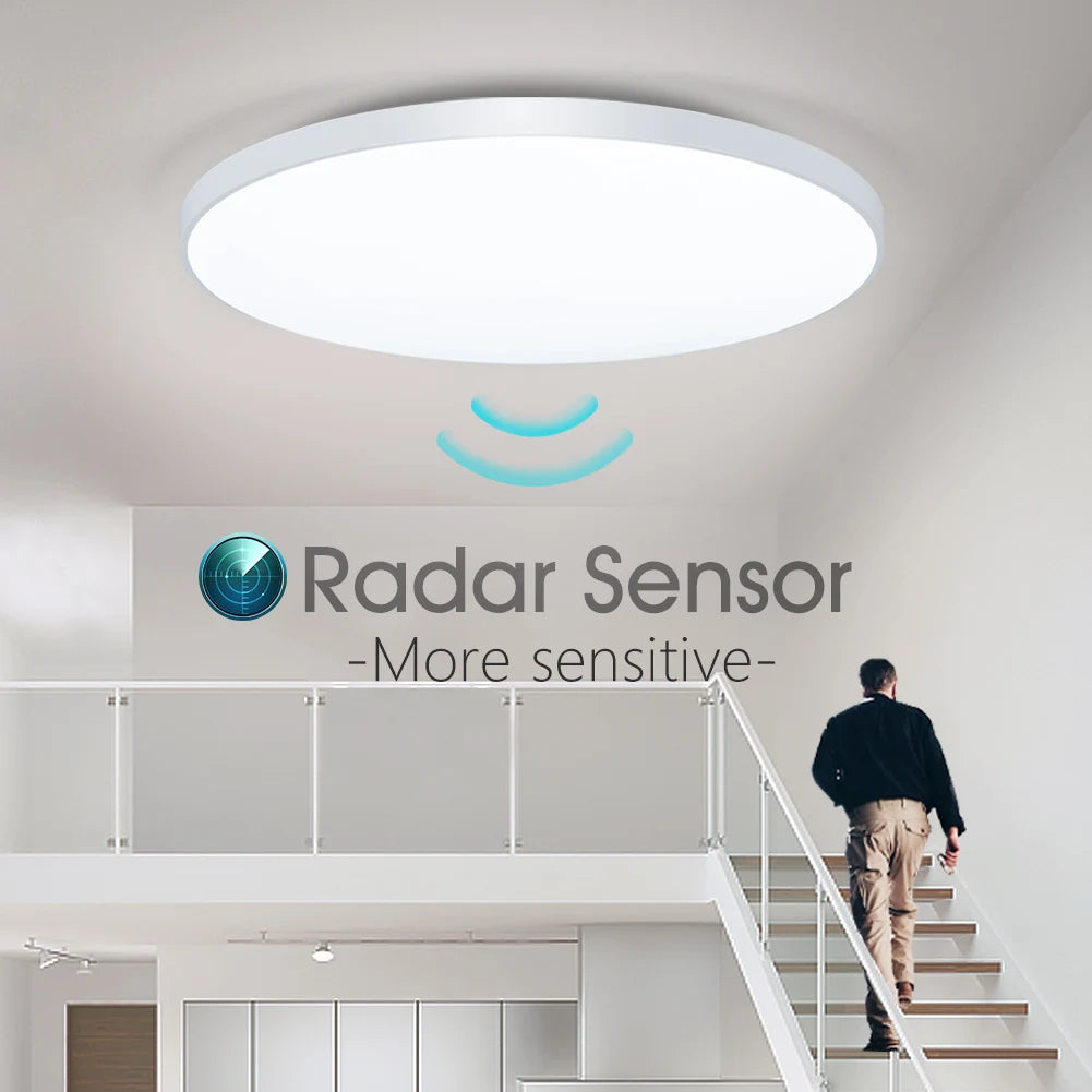Luz de teto com sensor de movimento e luminosidade