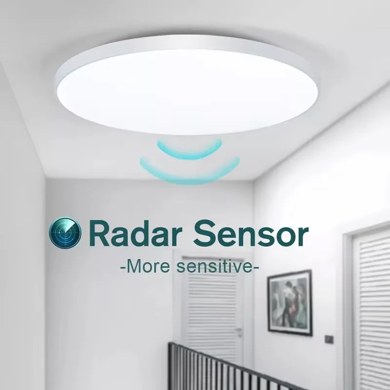 Luz de teto com sensor de movimento e luminosidade