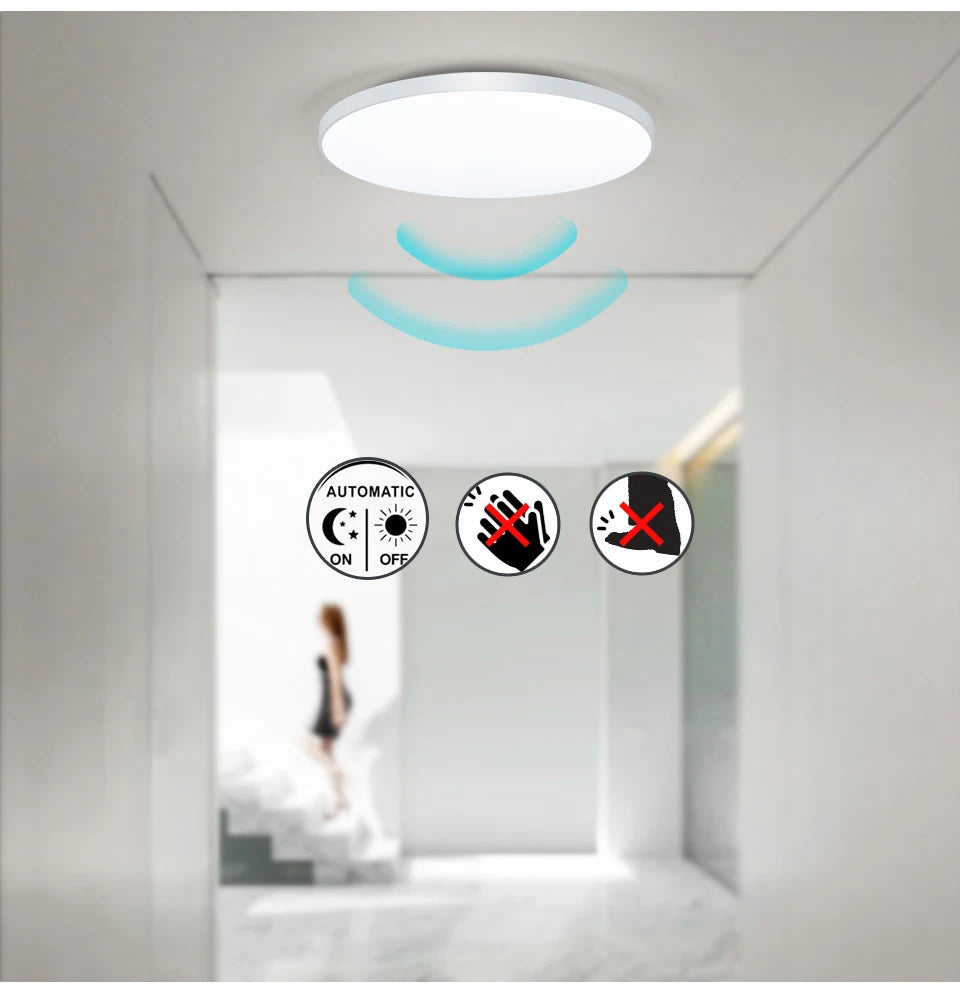 Luz de teto com sensor de movimento e luminosidade