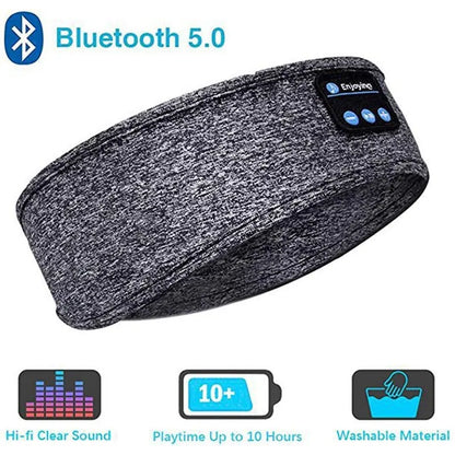 Fita elástica com fones de ouvido bluetooth